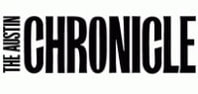 Black and white "The Austin Chronicle" logo, youth volunteer programs Texas.