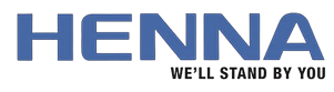 Large blue "HENNA" text with "WE'LL STAND BY YOU" below for youth volunteering in Texas.
