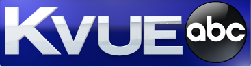 The image features the KVUE and ABC logos, promoting youth and family volunteering opportunities in Texas, teen service volunteer programs, and community service.