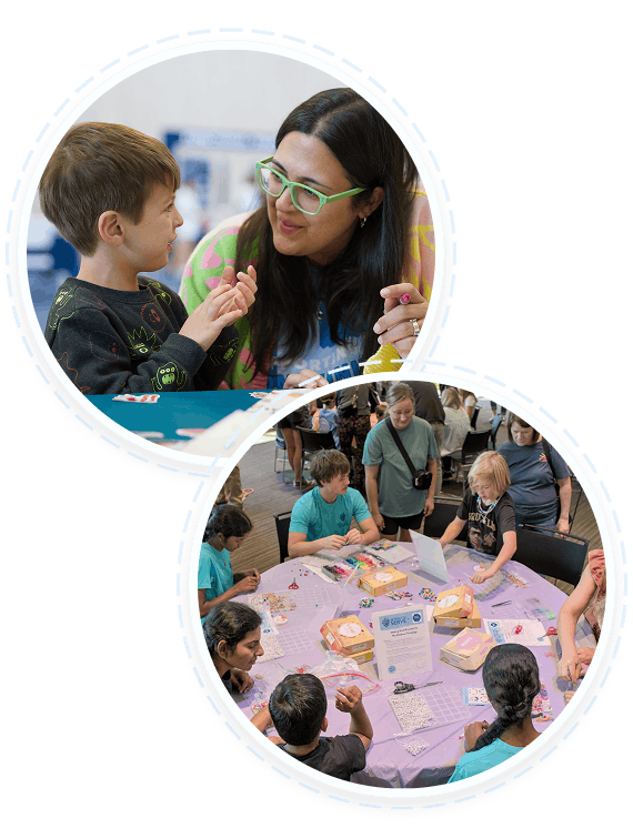 A woman mentors youth during Texas family volunteering and service programs.